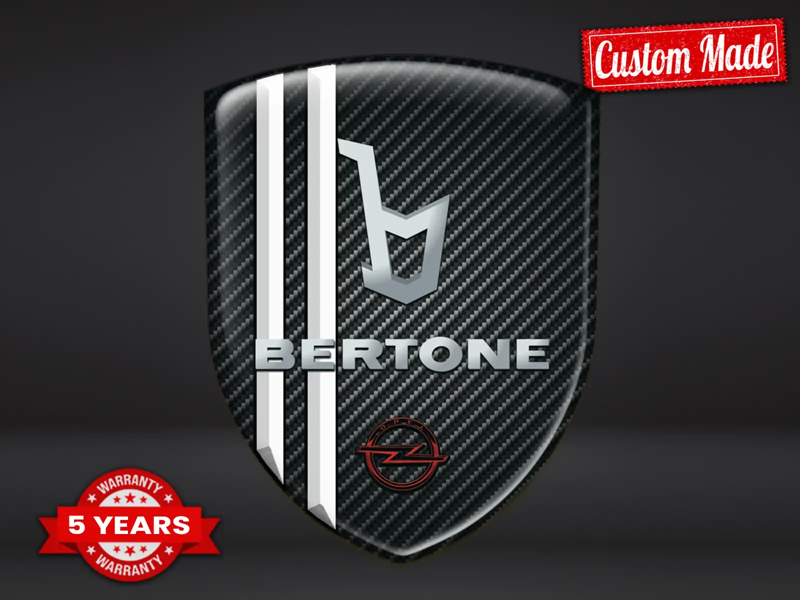 Bertone Custom Logo Stickers Durable Universal High Quality